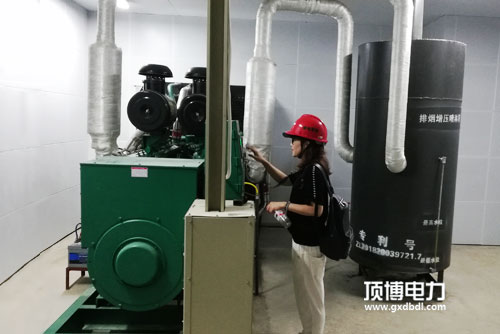 广西路建工程集团订购顶博电力300KW发电机组作为备用电源
