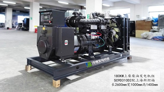 顶博180kw开架式上柴柴油发电机组